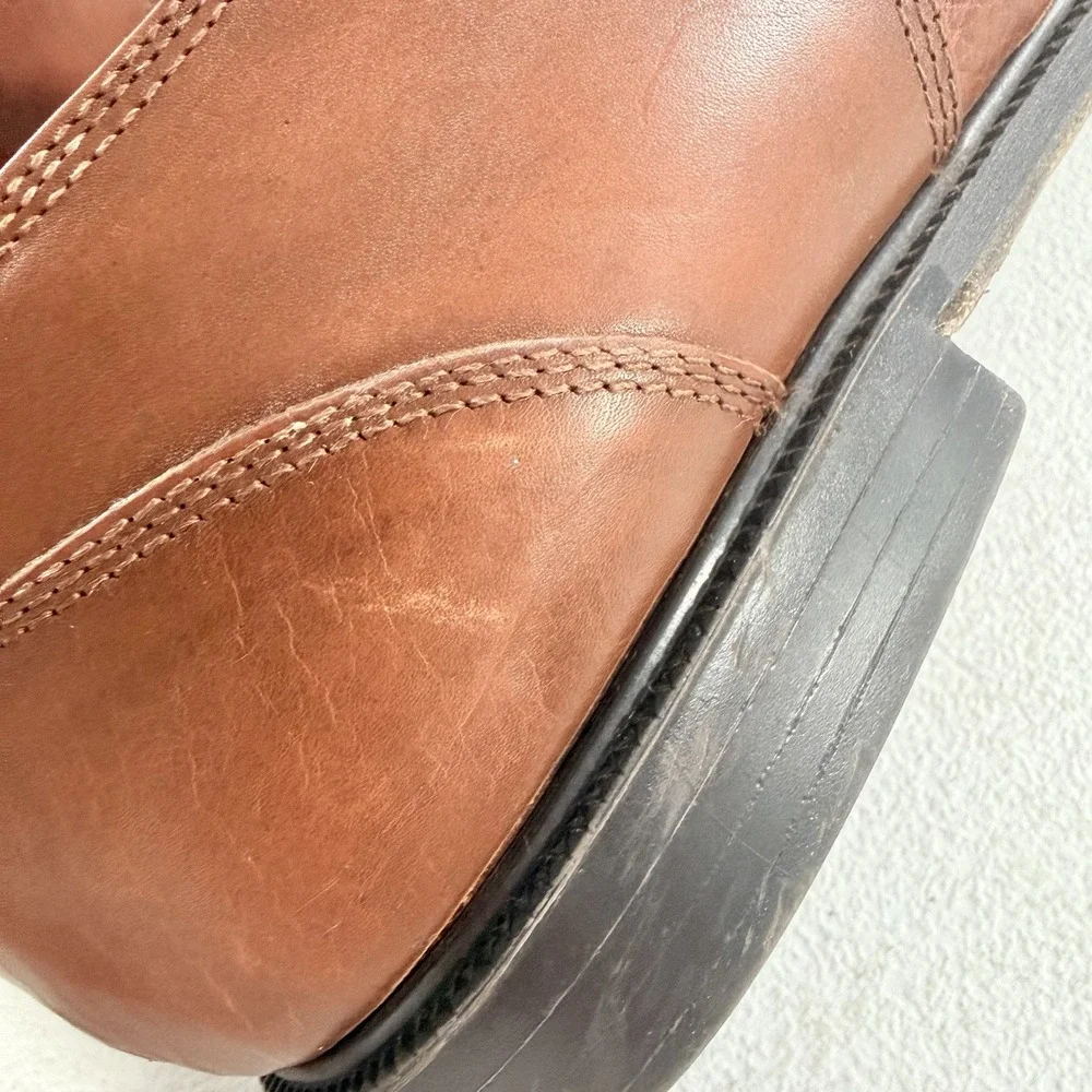 Stanley‎ Blacker Men's Brown Leather Cap Toe Monk Strap Dress Shoes Size 13 M